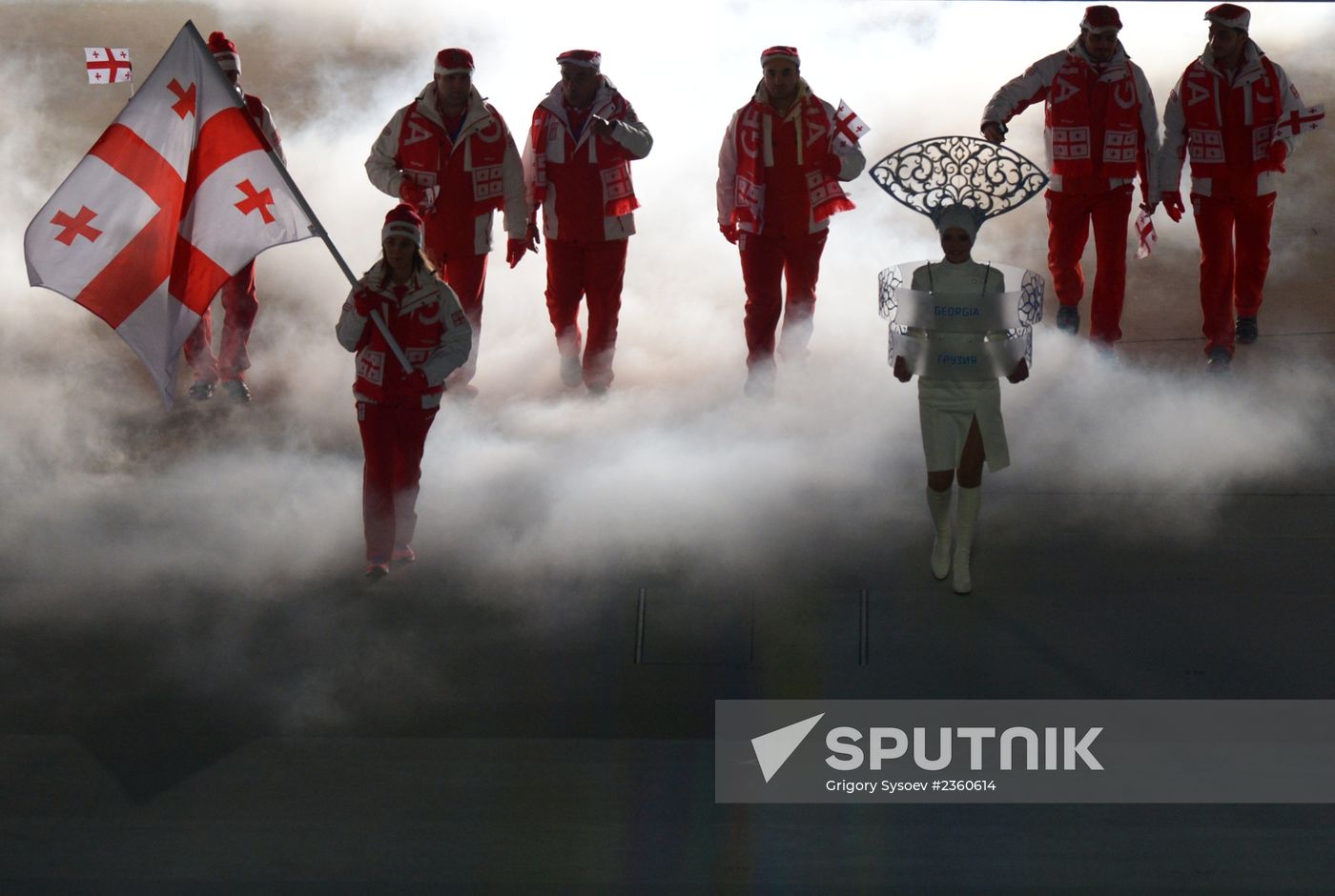 Opening ceremony of XXII Olympic Winter Games
