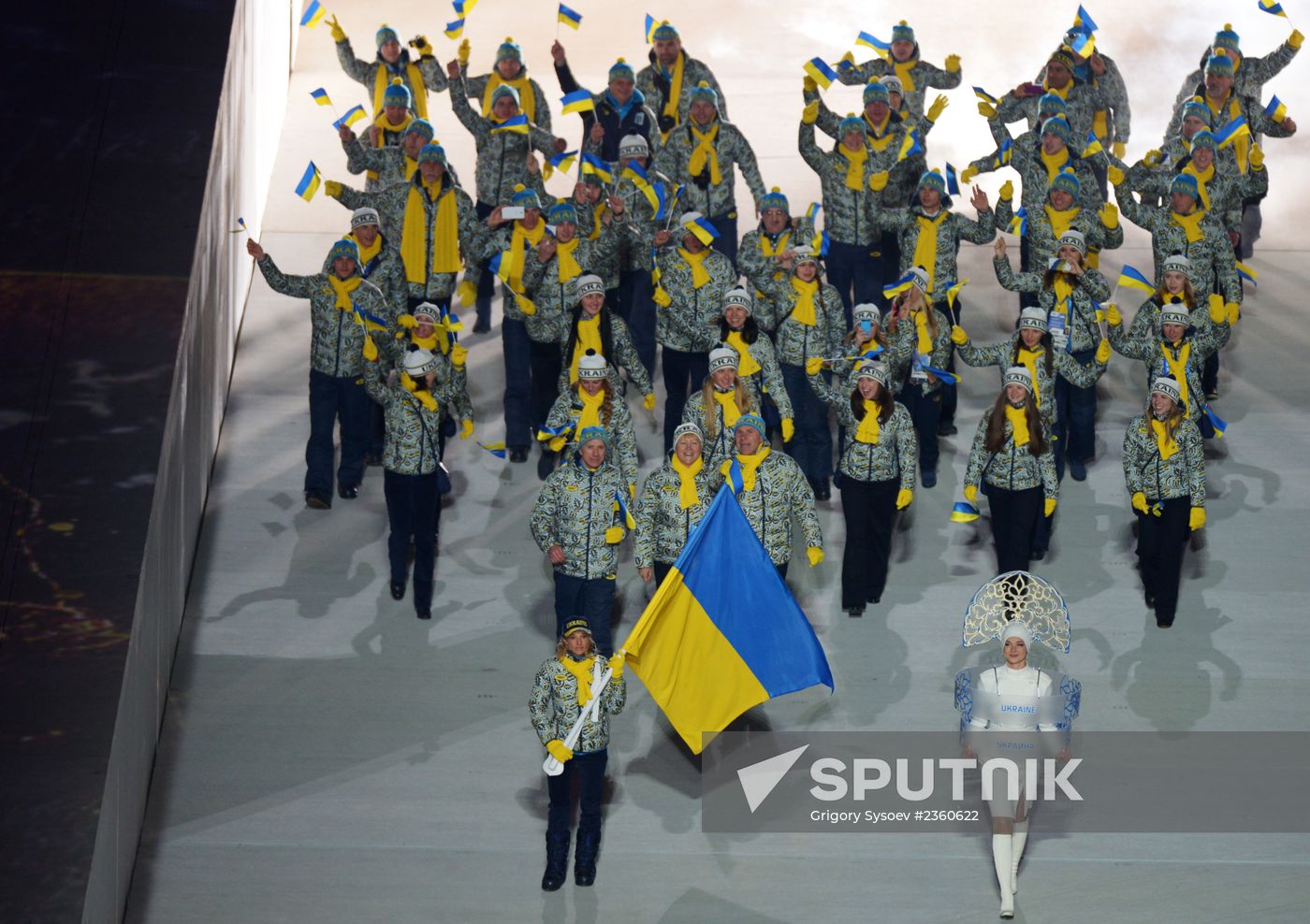 Opening ceremony of XXII Olympic Winter Games