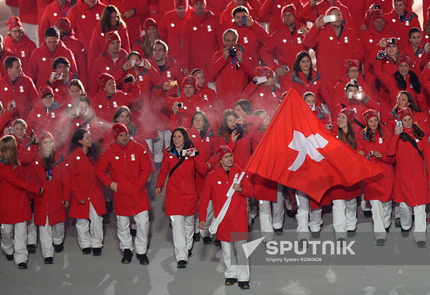 Opening ceremony of XXII Olympic Winter Games