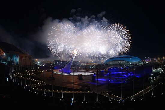 Opening ceremony of XXII Olympic Winter Games