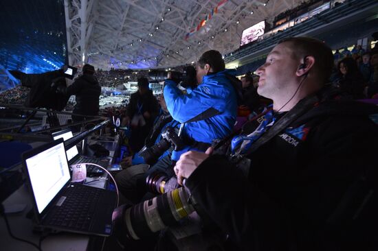 Opening ceremony of XXII Olympic Winter Games