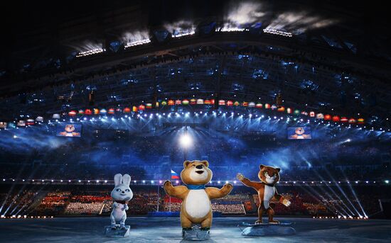 Opening ceremony of XXII Olympic Winter Games