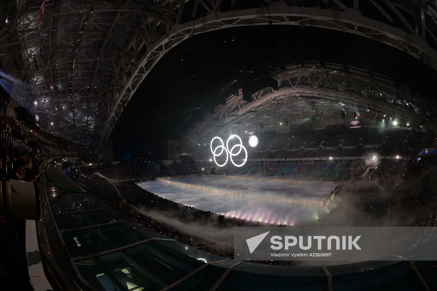 Opening ceremony of XXII Olympic Winter Games