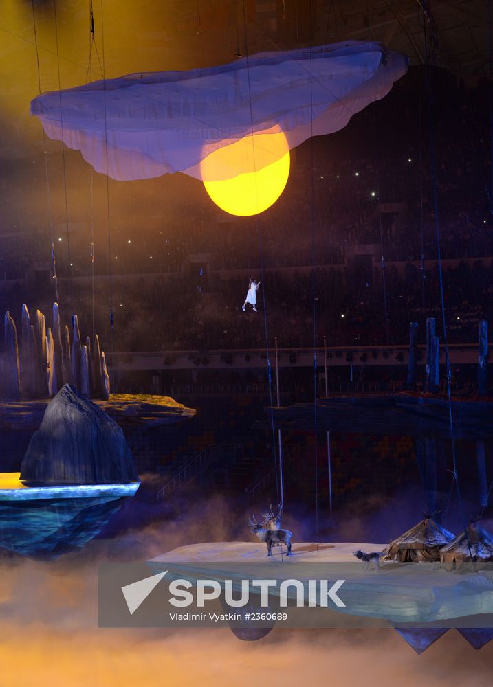 Opening ceremony of XXII Olympic Winter Games