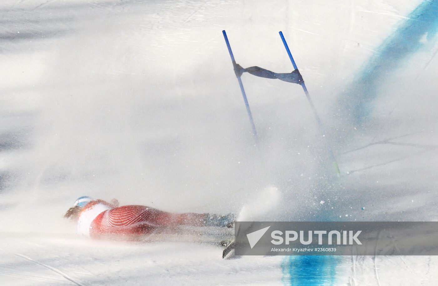 2014 Winter Olympics. Alpine skiing. Training sessions