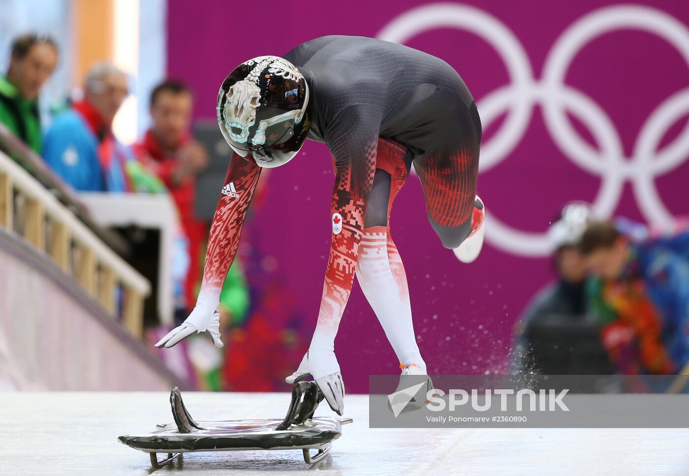 Winter Olympics 2014. Skeleton. Women. Training sessions