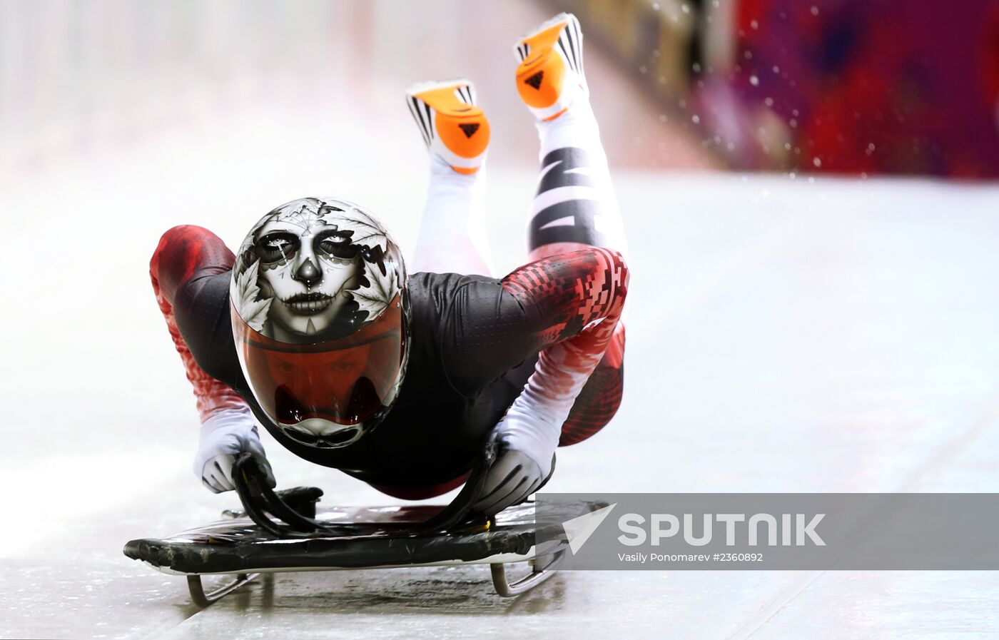 Winter Olympics 2014. Skeleton. Women. Training sessions