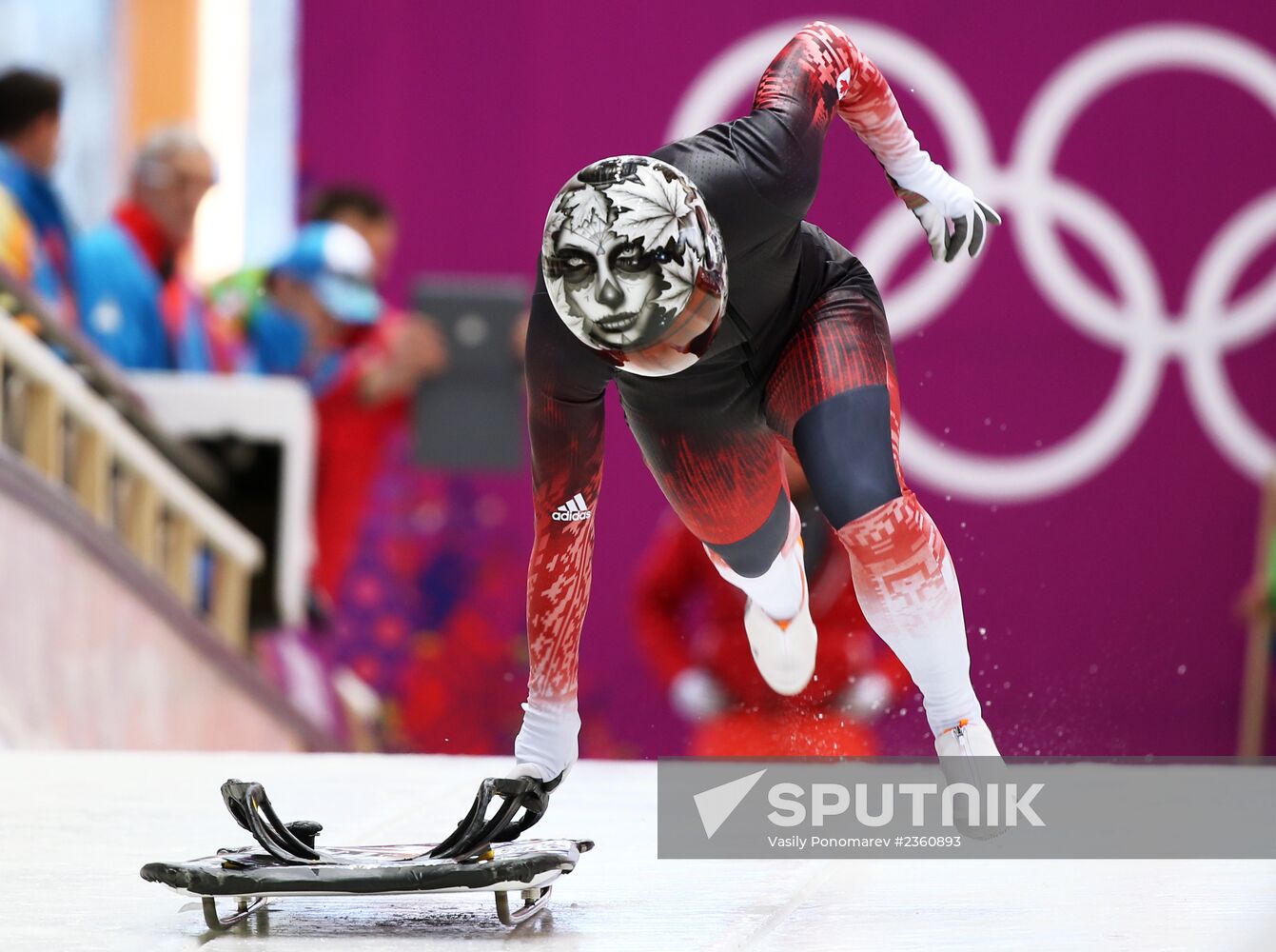 Winter Olympics 2014. Skeleton. Women. Training sessions