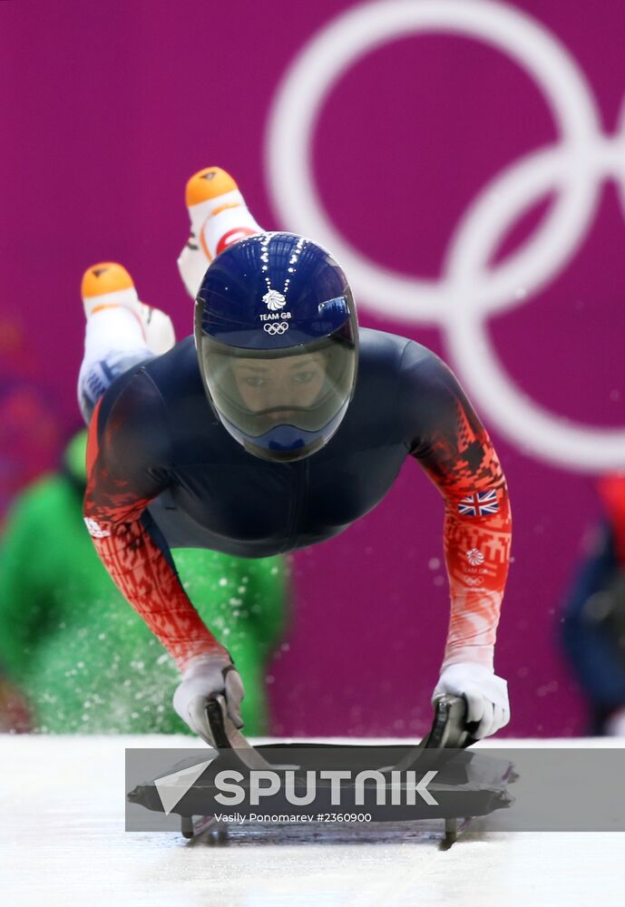 2014 Winter Olympics. Skeleton. Women. Training