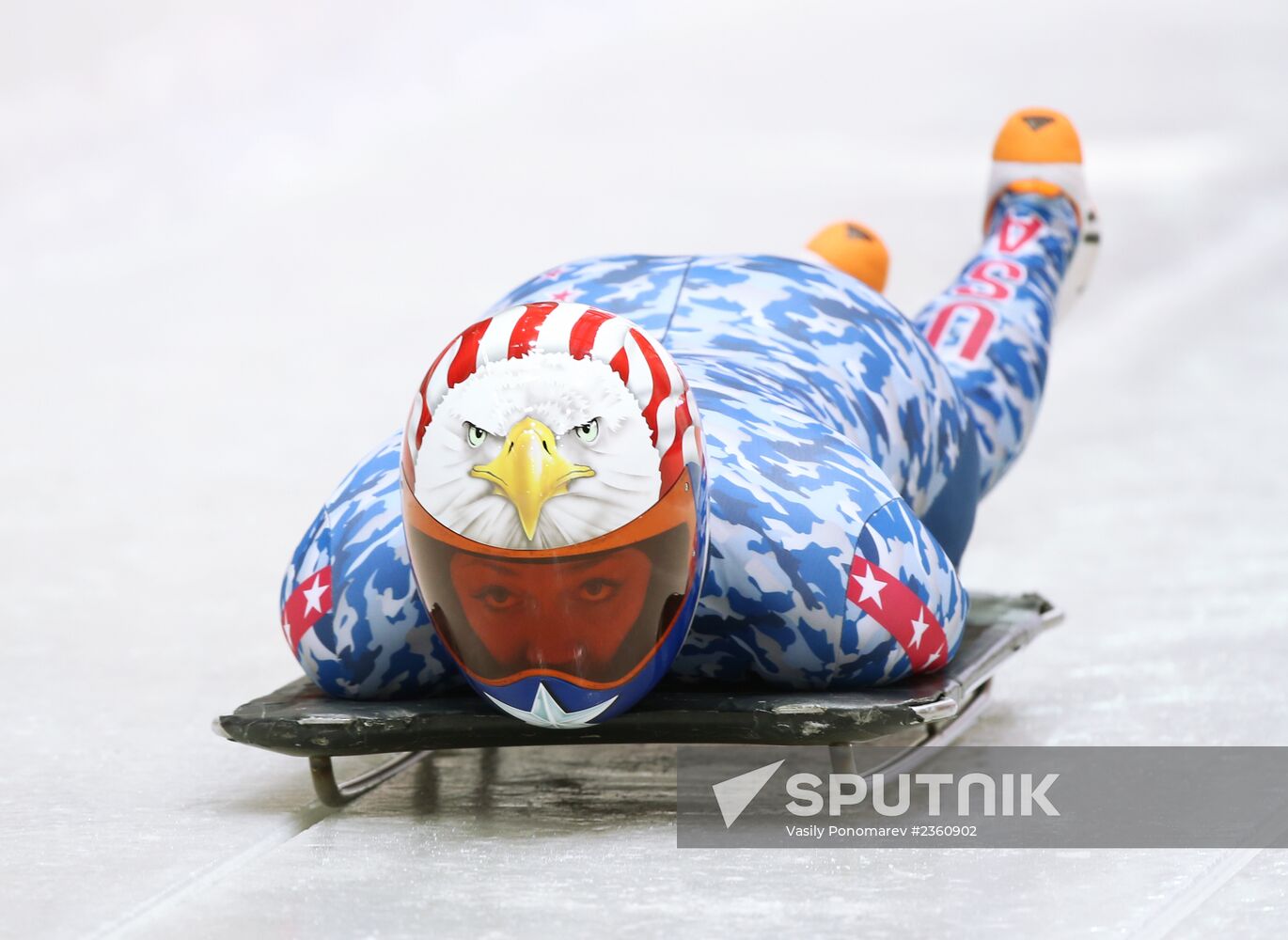 2014 Winter Olympics. Skeleton. Women. Training