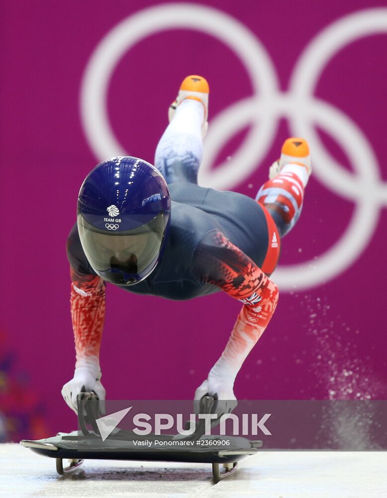 2014 Winter Olympics. Skeleton. Women. Training