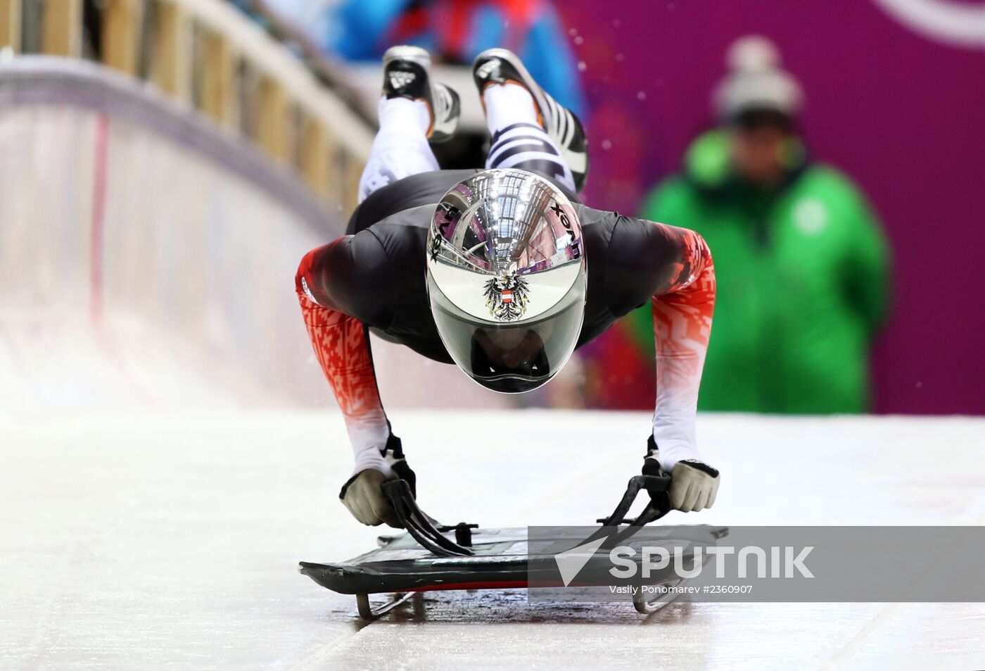 2014 Winter Olympics. Skeleton. Women. Training
