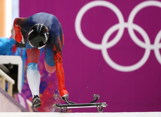 2014 Winter Olympics. Skeleton. Women. Training