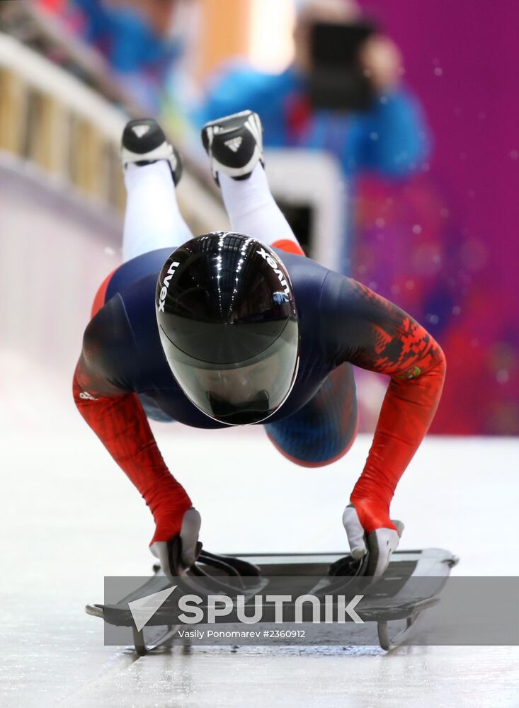 2014 Winter Olympics. Skeleton. Women. Training