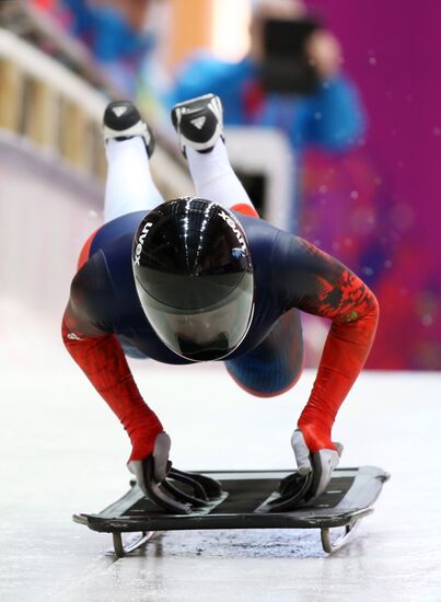 2014 Winter Olympics. Skeleton. Women. Training