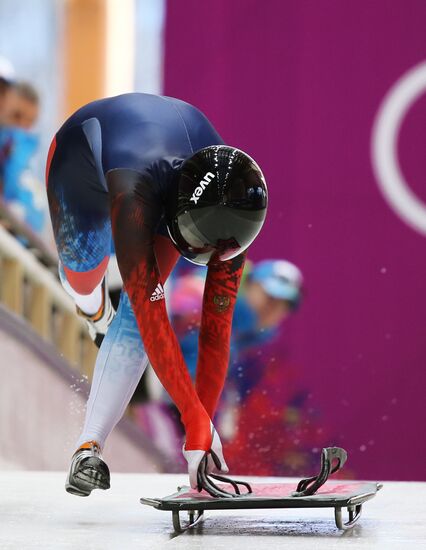 2014 Winter Olympics. Skeleton. Women. Training