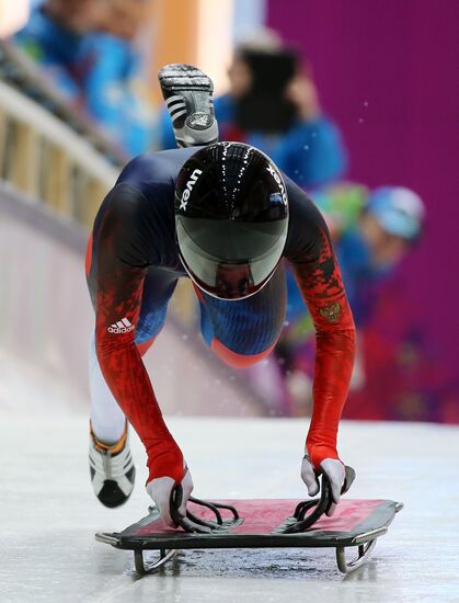 2014 Winter Olympics. Skeleton. Women. Training