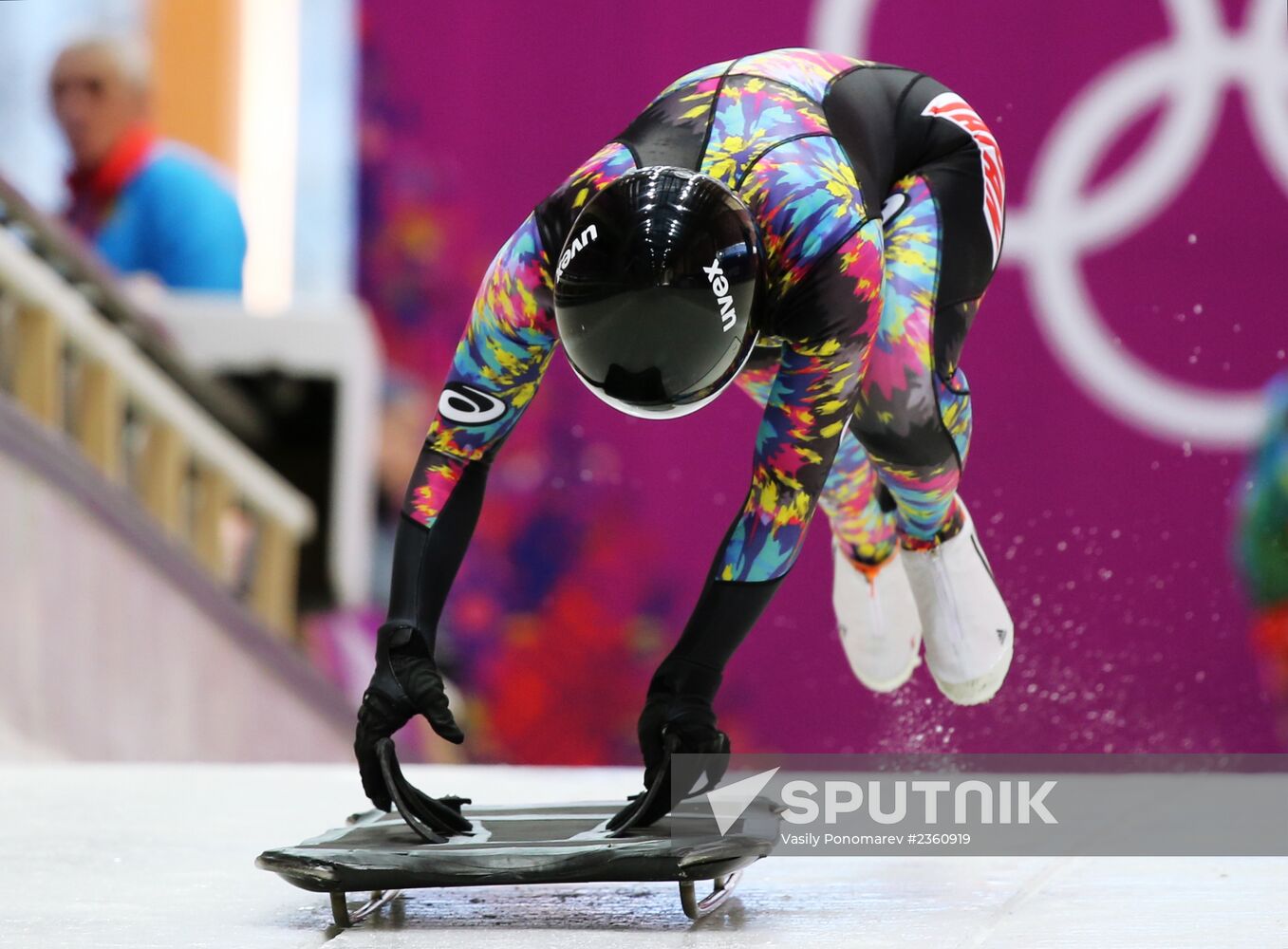 2014 Winter Olympics. Skeleton. Women. Training