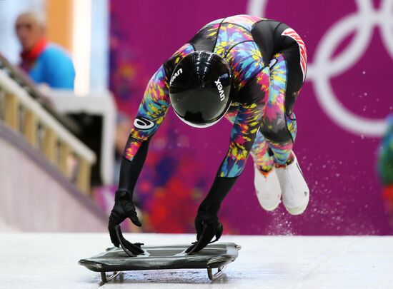 2014 Winter Olympics. Skeleton. Women. Training