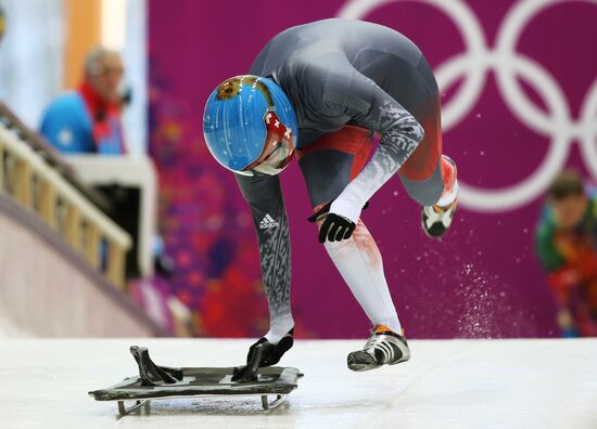 2014 Winter Olympics. Skeleton. Women. Training