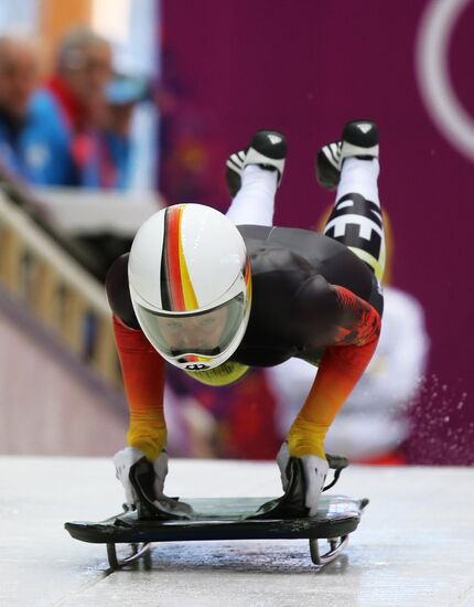 2014 Winter Olympics. Skeleton. Women. Training