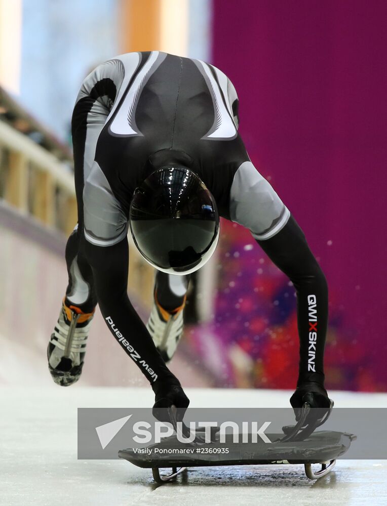 2014 Winter Olympics. Skeleton. Women. Training