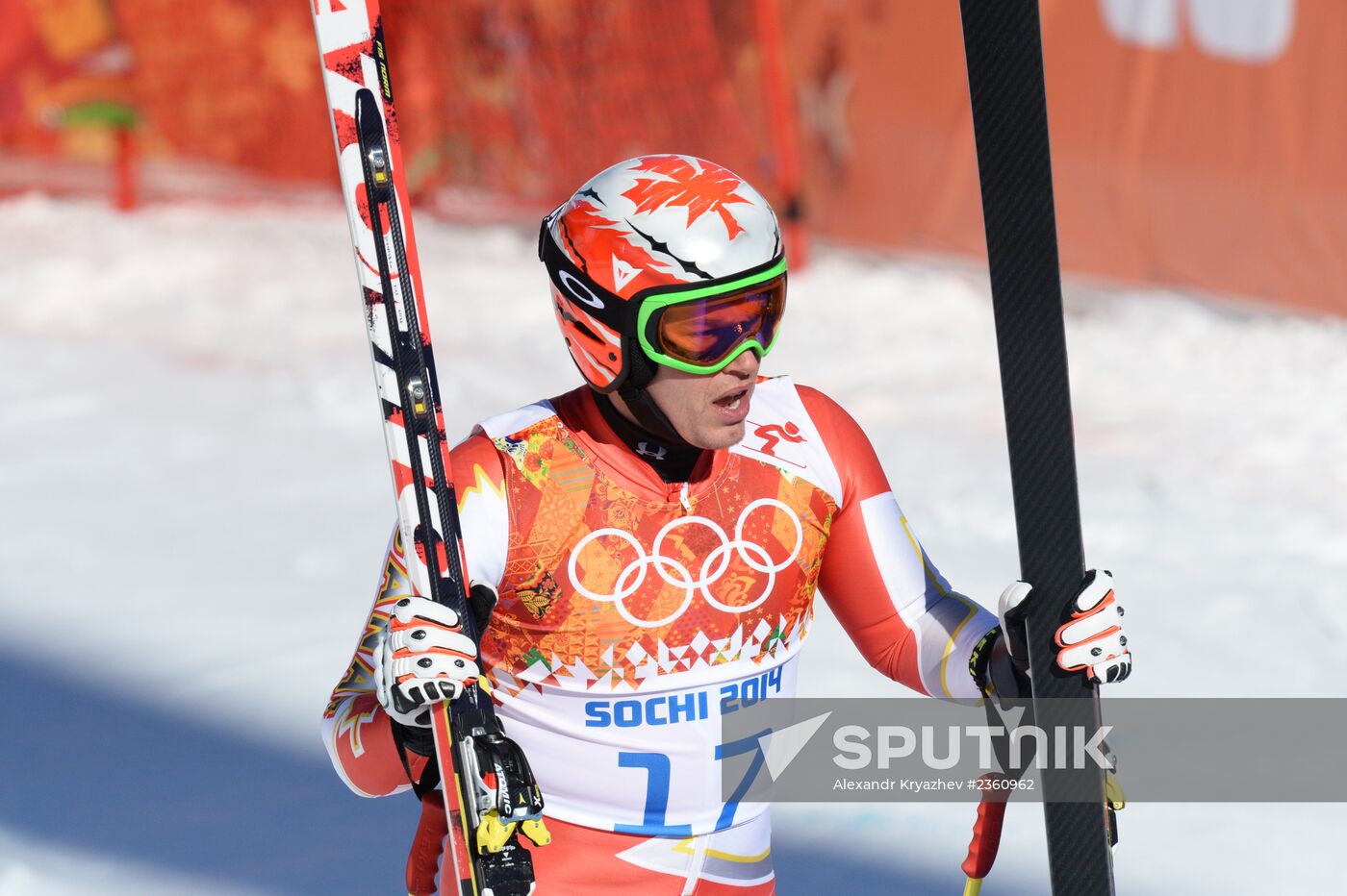 2014 Winter Olympics. Alpine skiing. Training sessions