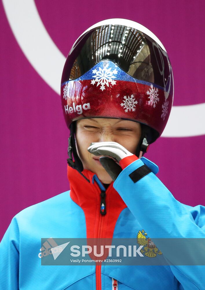 Winter Olympics 2014. Skeleton. Women. Training sessions