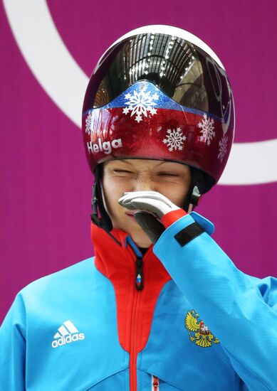 Winter Olympics 2014. Skeleton. Women. Training sessions