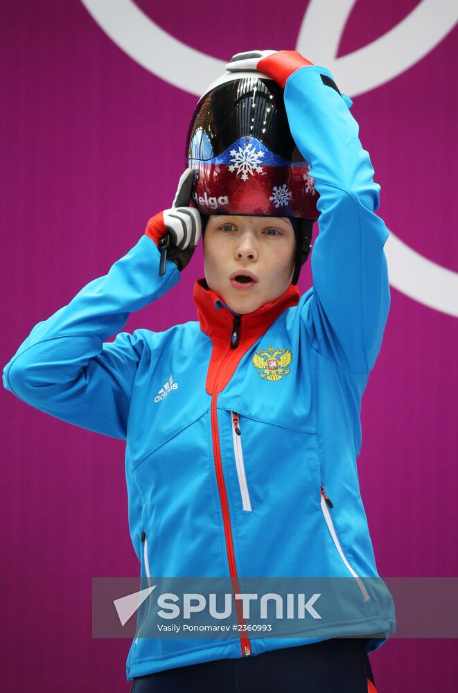 Winter Olympics 2014. Skeleton. Women. Training sessions