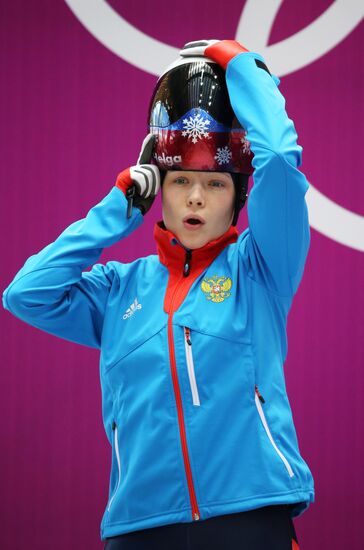 Winter Olympics 2014. Skeleton. Women. Training sessions