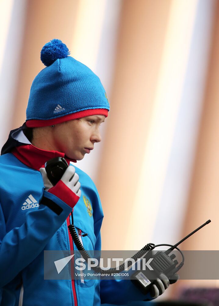 Winter Olympics 2014. Skeleton. Women. Training sessions