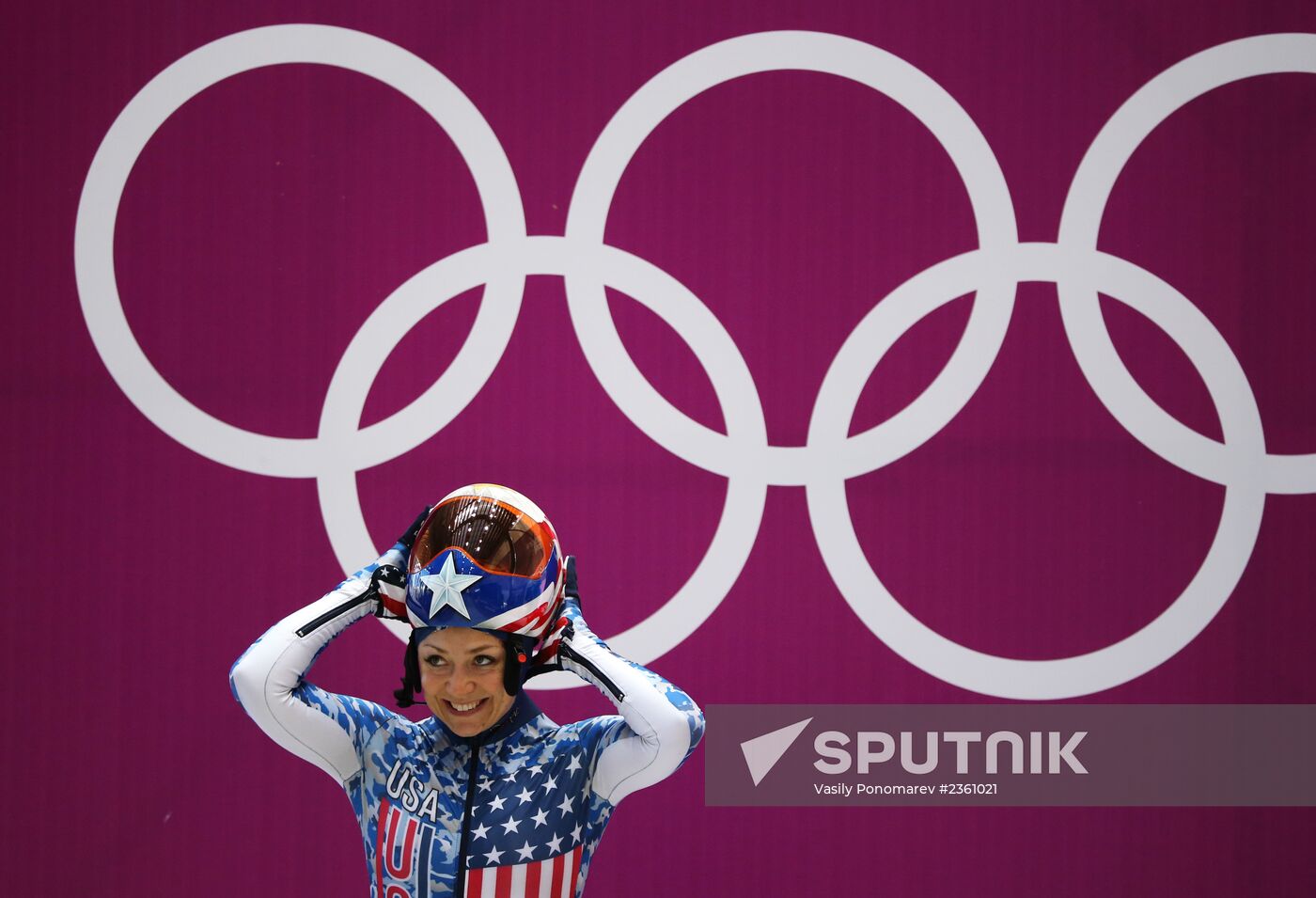 Winter Olympics 2014. Skeleton. Women. Training sessions
