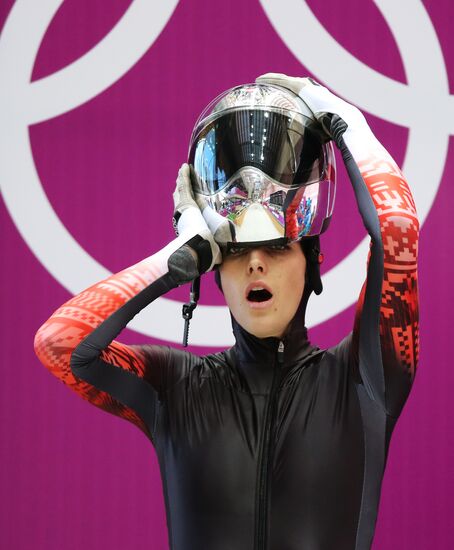 Winter Olympics 2014. Skeleton. Women. Training sessions