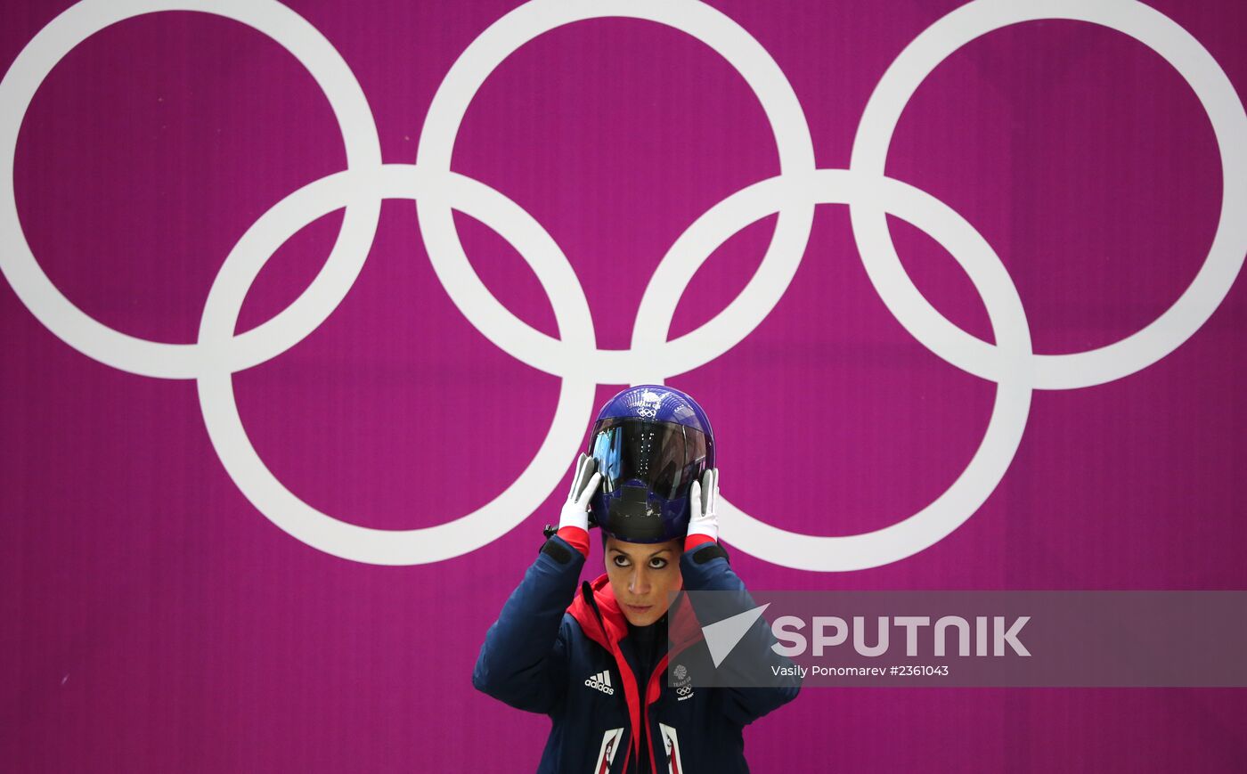 Winter Olympics 2014. Skeleton. Women. Training sessions