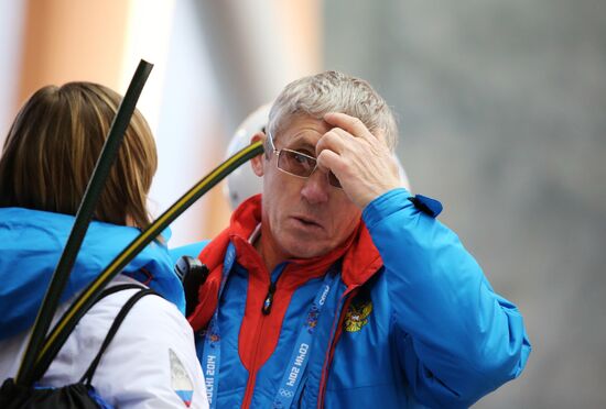 Winter Olympics 2014. Skeleton. Women. Training sessions
