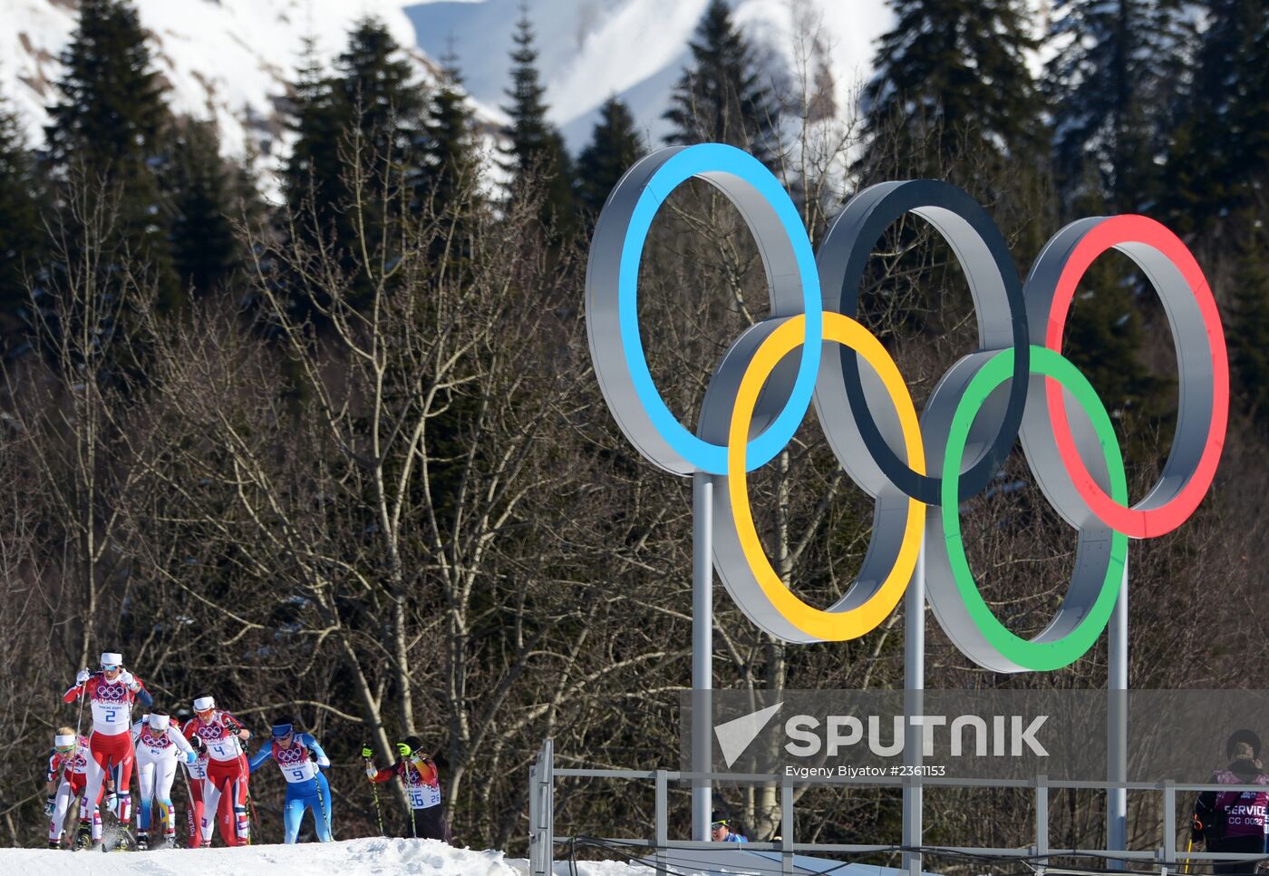 2014 Winter Olympics. Cross country skiing. Women. Skiathlon