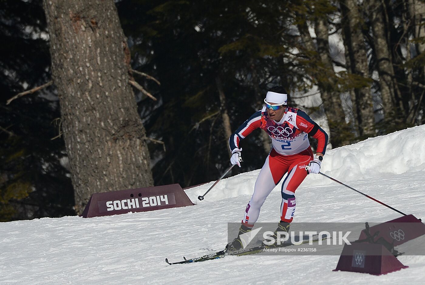 2014 Winter Olympics. Cross country skiing. Women. Skiathlon