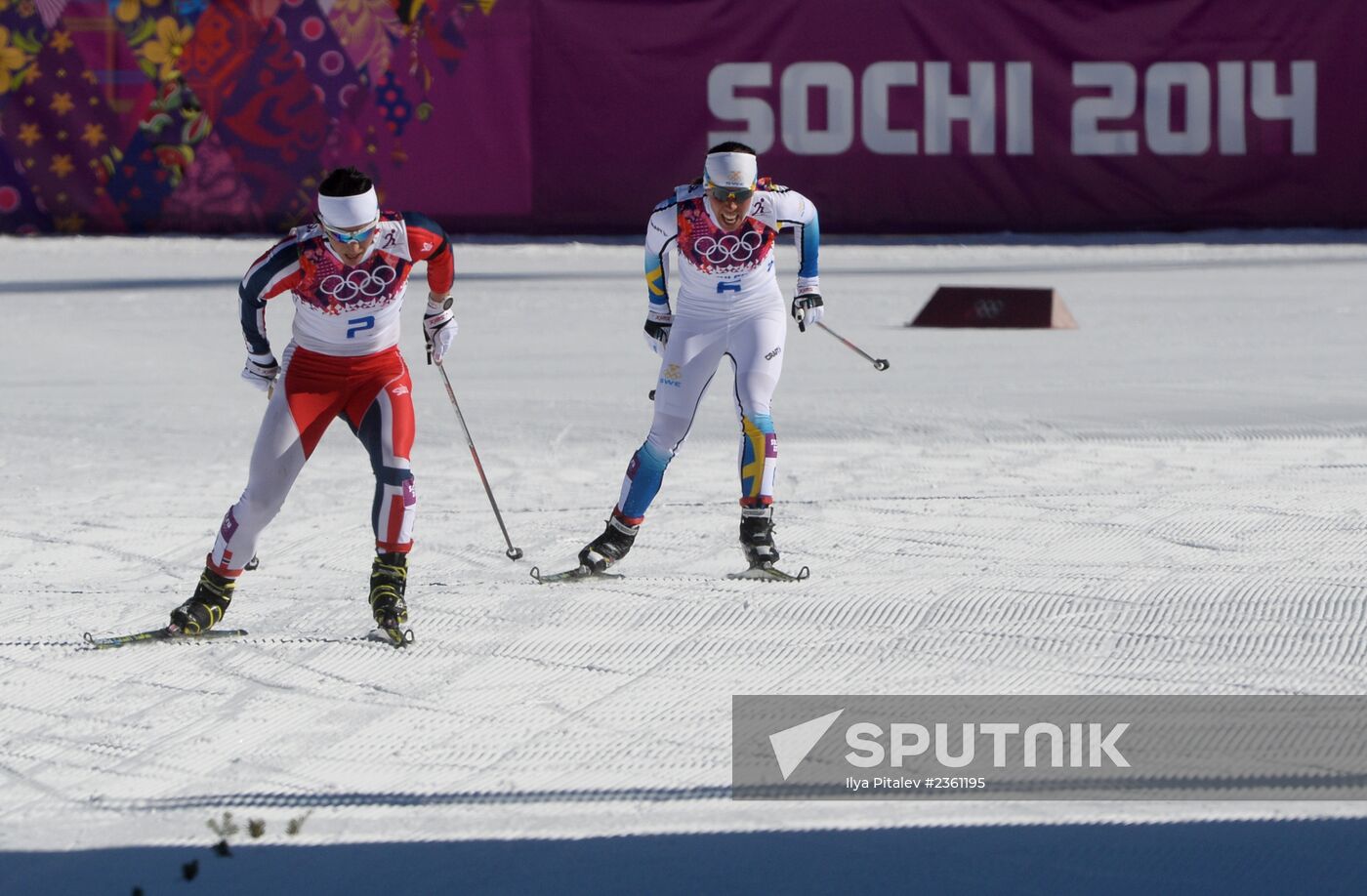 2014 Winter Olympics. Cross country skiing. Women. Skiathlon