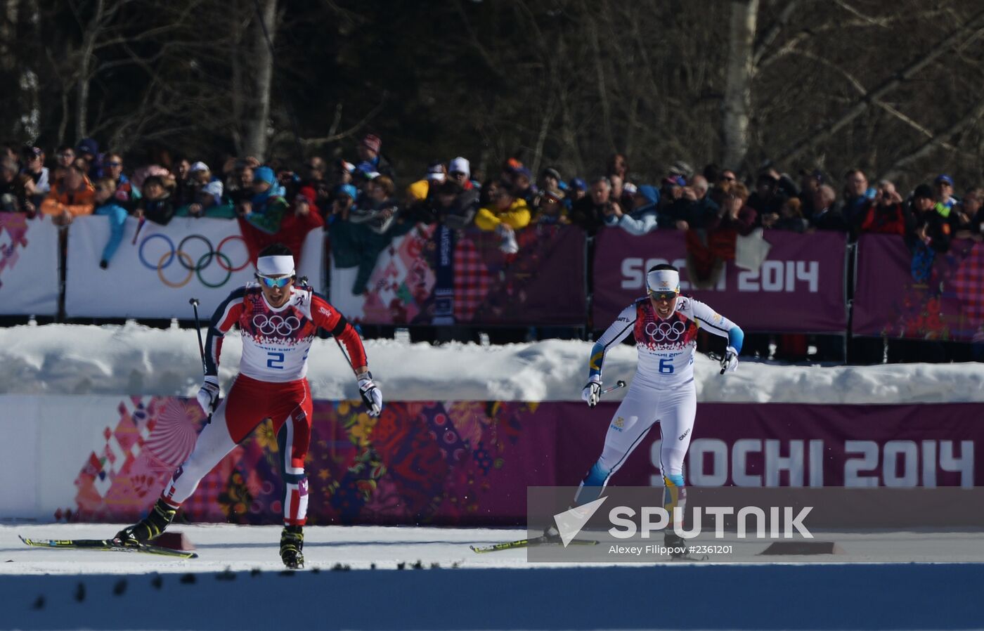 2014 Winter Olympics. Cross country skiing. Women. Skiathlon