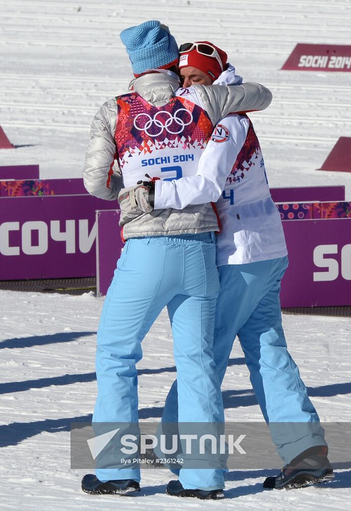 2014 Winter Olympics. Cross country skiing. Women. Skiathlon