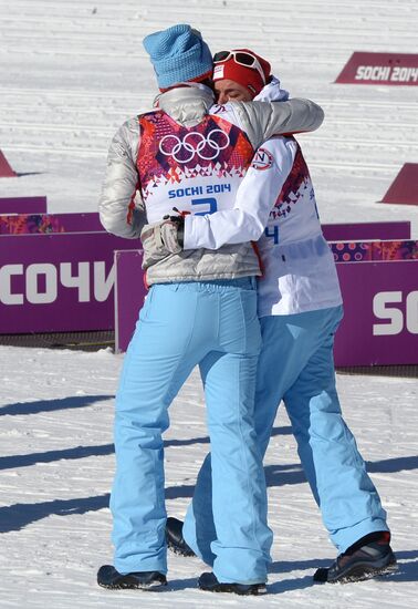 2014 Winter Olympics. Cross country skiing. Women. Skiathlon