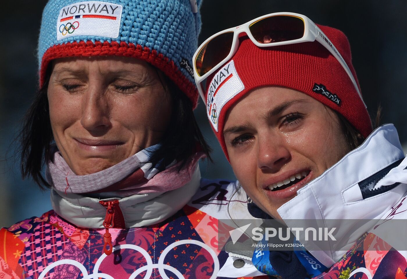 2014 Winter Olympics. Cross country skiing. Women. Skiathlon
