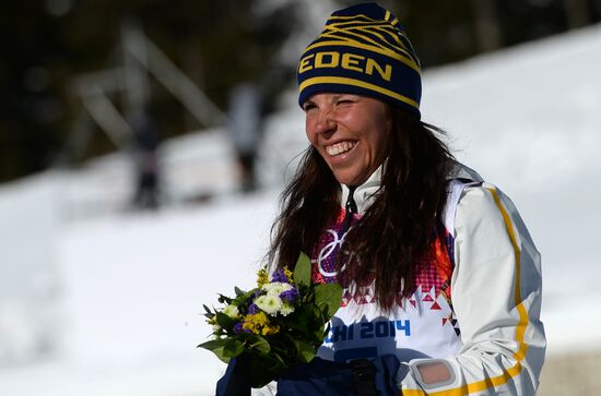 2014 Winter Olympics. Cross country skiing. Women. Skiathlon
