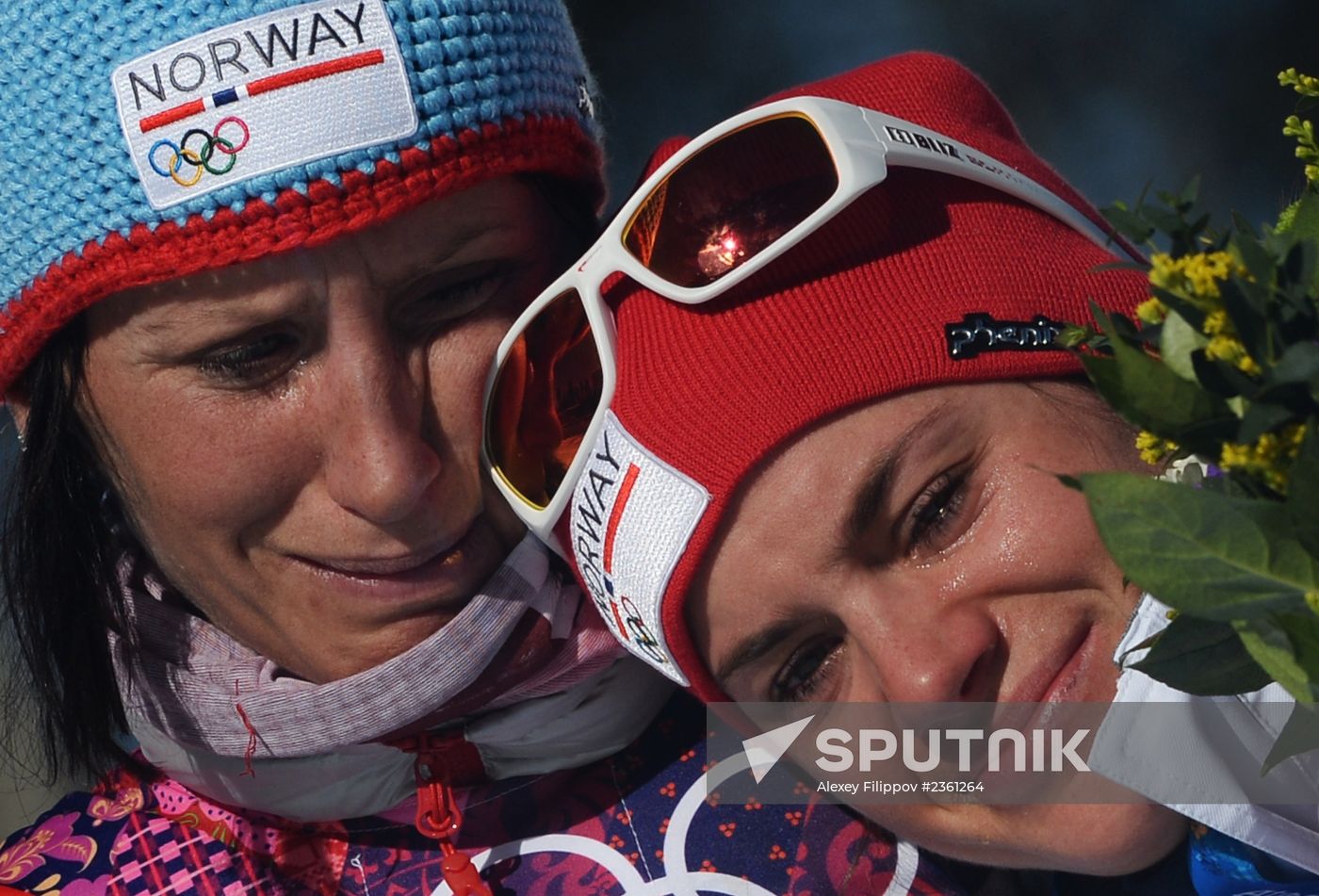 2014 Winter Olympics. Cross country skiing. Women. Skiathlon