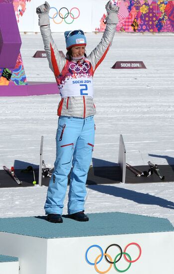 2014 Winter Olympics. Cross country skiing. Women. Skiathlon