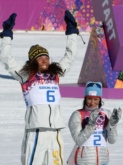2014 Winter Olympics. Cross country skiing. Women. Skiathlon