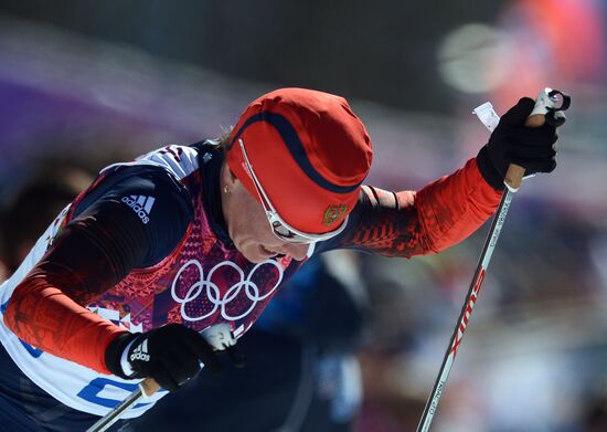 2014 Winter Olympics. Cross country skiing. Women. Skiathlon