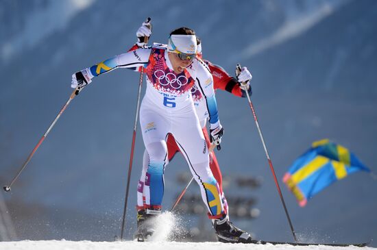 2014 Winter Olympics. Cross country skiing. Women. Skiathlon