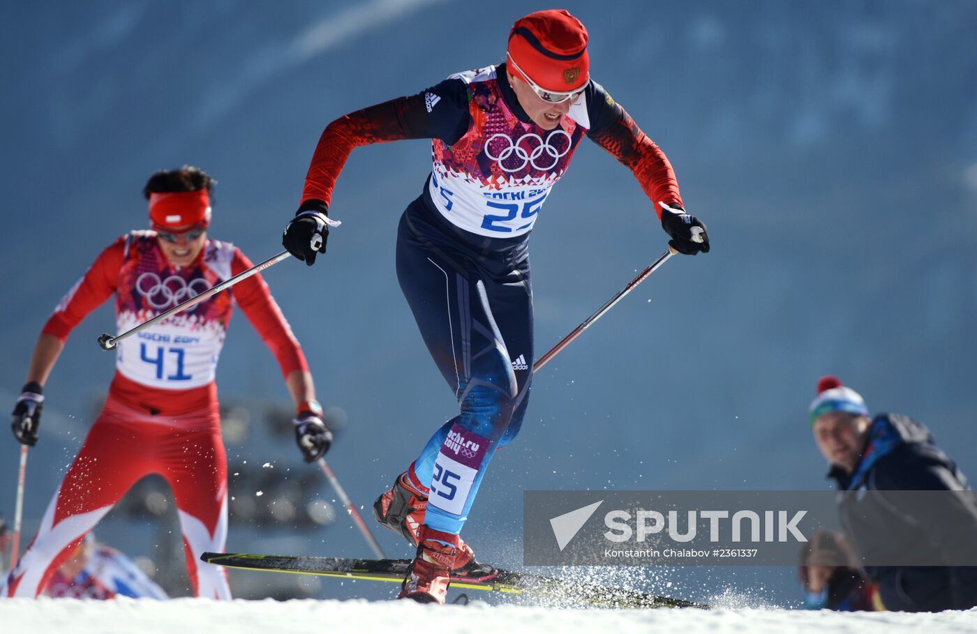 2014 Winter Olympics. Cross country skiing. Women. Skiathlon